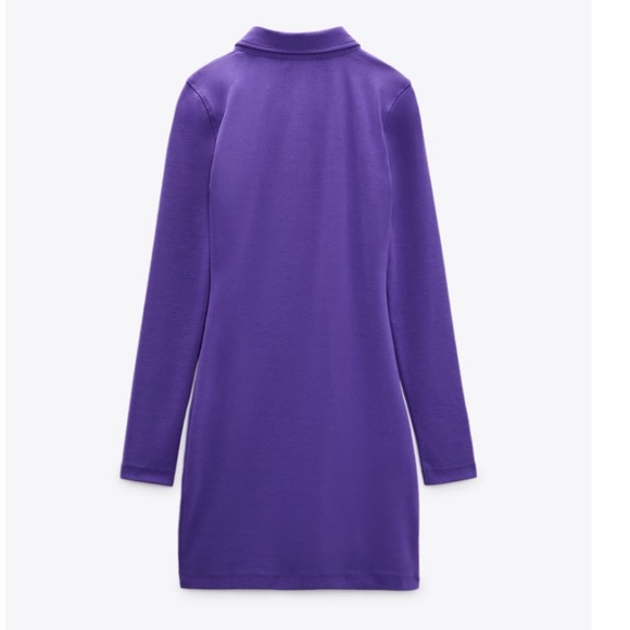 NEW ZARA Shirt dress with ruching - Picture 9 of 10